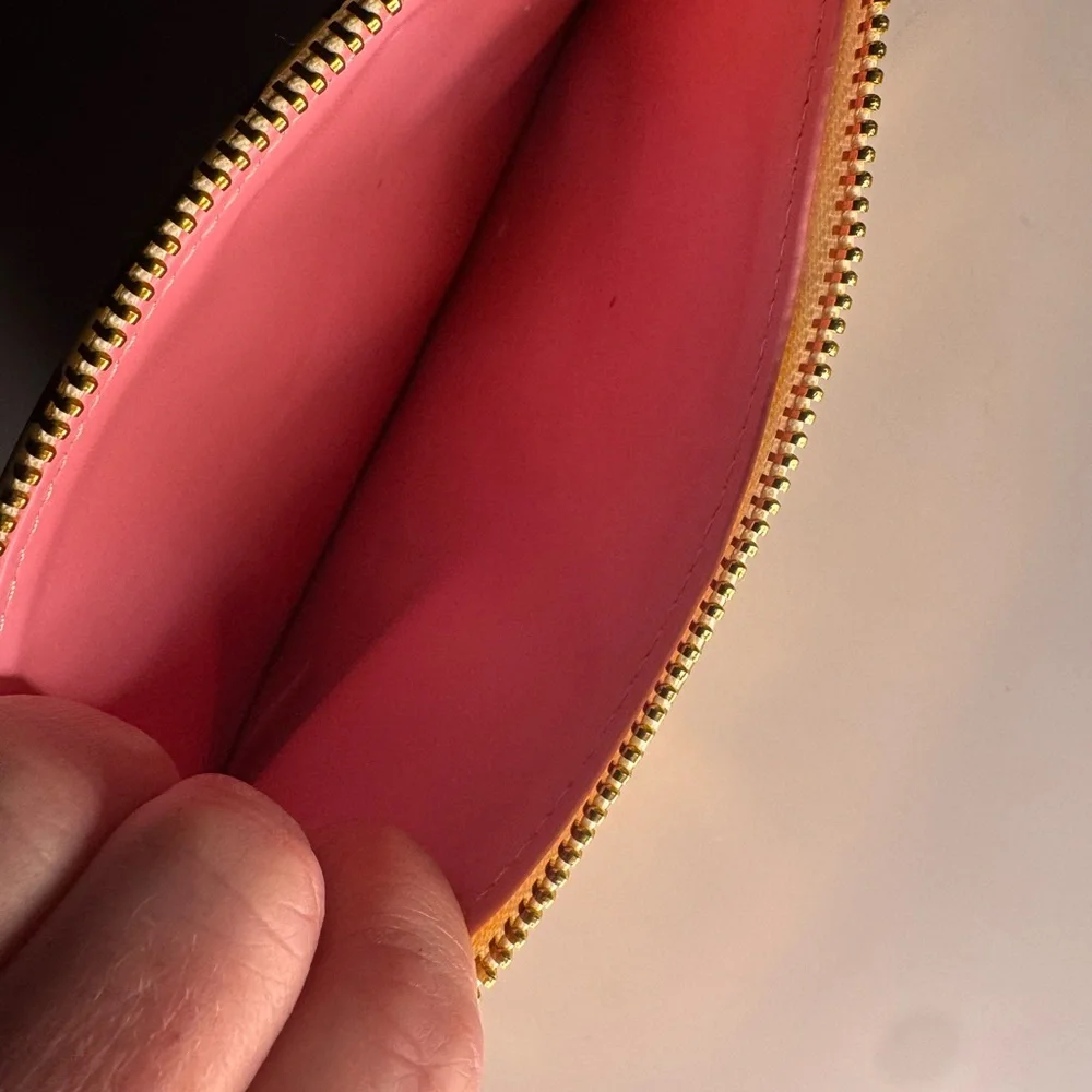 Kate Spade Abstract Luminous Pink Pencil Case NWOT
